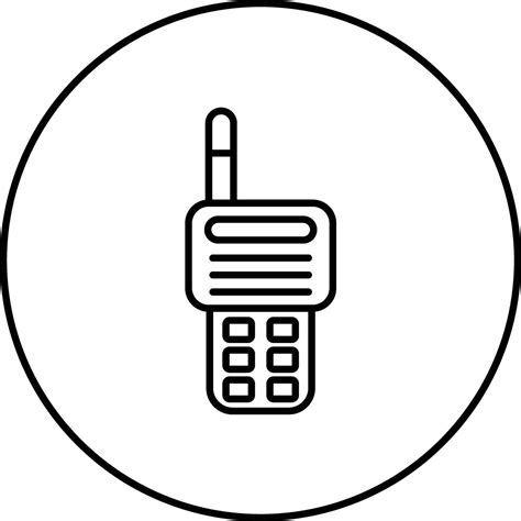 Two Way Radio Vector Icon 32211019 Vector Art At Vecteezy