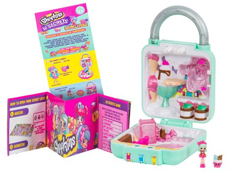 Shopkins Lil' Secrets Secret Lock Playset, Cute Scoops Ice Cream Shop ...
