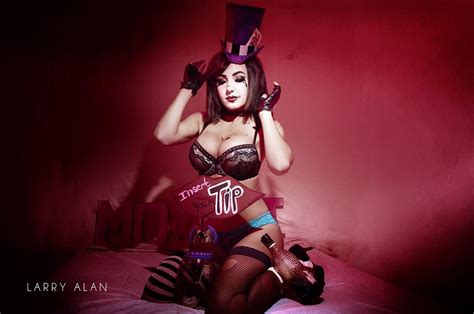 Wallpaper Women Cosplay Anime Red Cleavage Boobs Lingerie Jessica Nigri Borderlands