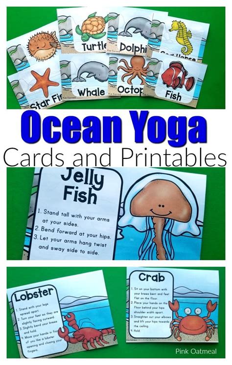 Awesome Ocean Themed Yoga Cards And Printables Will Have Kids