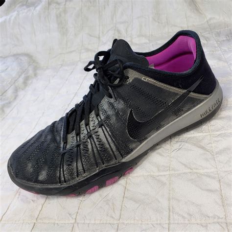 Nike Free TR6 Black Metallic Silver Athletic Running … - Gem