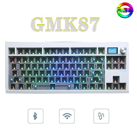 Zuoya Gmk Kit Teclado Mec Nico Sem Fio Bluetooth G Chaves Rgb Hot Swappable