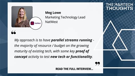 Meg Lowe NatWest MarTech Thoughts