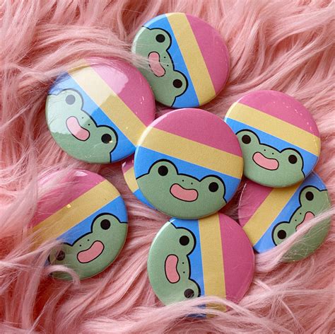 Pansexual Pin Pan Pride Queer Pin Lgbt Pins Frog Pin Etsy