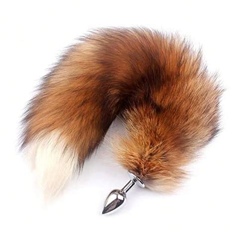 Anal Plug With Fox Tail Stainless Steel Butt Plug Cosplay SM Sex Toy For Beginners Couples Faux