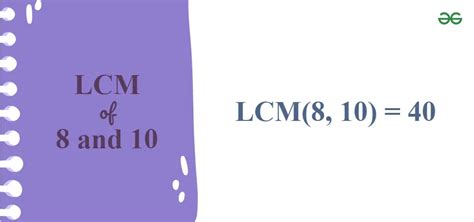 Lcm Of 8 And 10 Geeksforgeeks