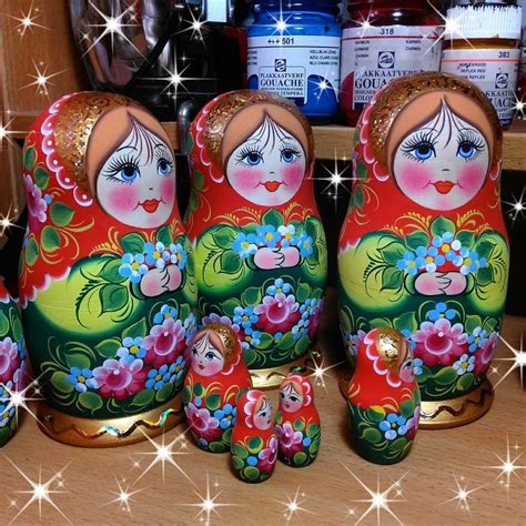 Пин от пользователя Ella на доске Paint | Матрешка, Картины ...