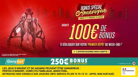 Prix d Amérique participez à lOpération Bonus proposée par Genybet