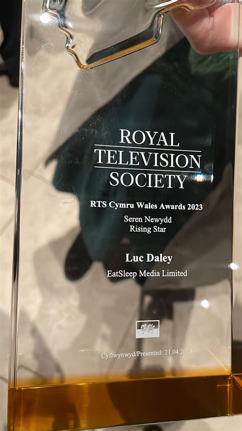Luc Daley on Twitter: "Thrilled to win the Rising Star award at the
