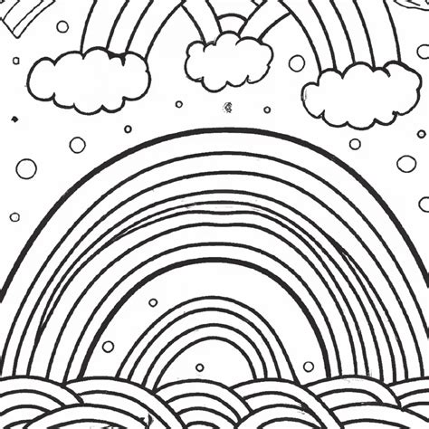 Arco Iris Para Colorir 7 Cores - 7 Desenhos Incríveis de Arco Íris para Colorir