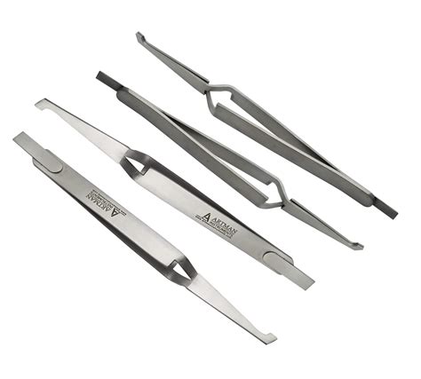 Orthodontic Bracket Placer Set Of Self Holding Tweezer For Bonding