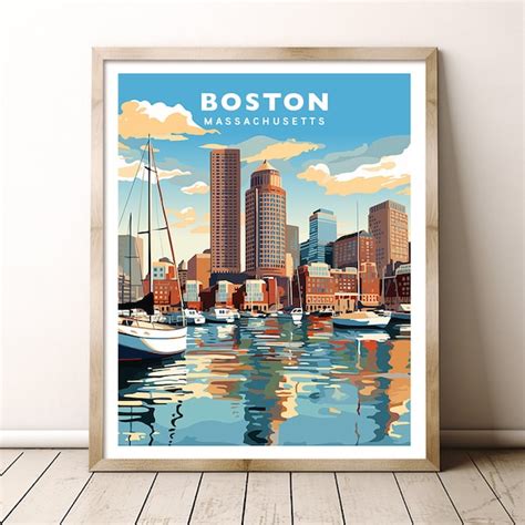 Boston Wall Art Etsy