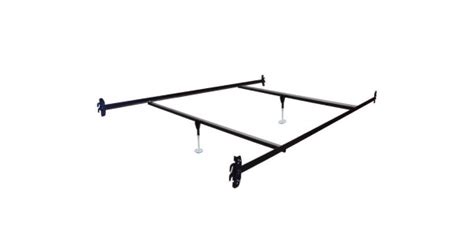 Queen Size Hook On Bed Frame Rails With 2 Cross Beams With Leg Glides