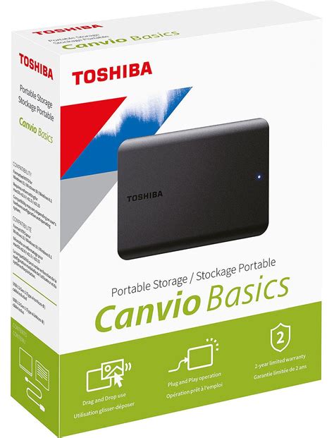 Hdd Toshiba Canvio Basics Tb Hdtb Ek Ca Black