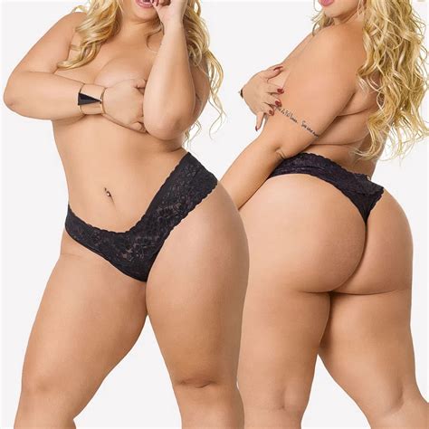 Calcinha Plus Size Fio Renda Sensual Calcinha Lingerie Calcinha Sexy Tanga Confortável Luxo