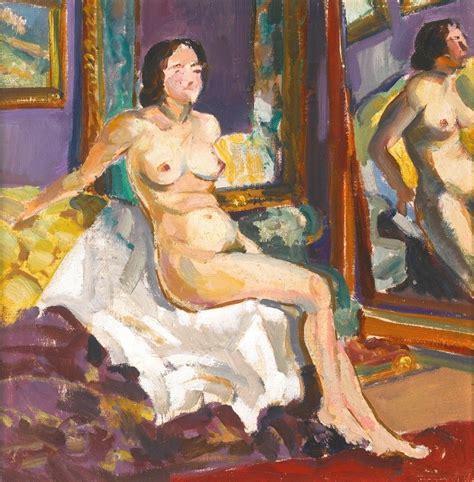 Seated Nude By A Mirror Artvee
