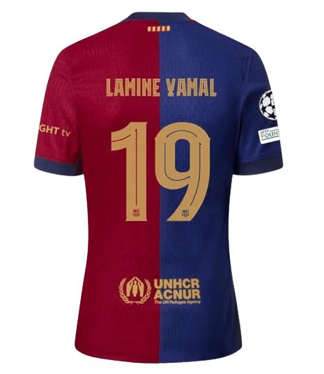 Lamine Yamal Barcelona 24/25 UCL Authentic Home Jersey - SoccerArmor