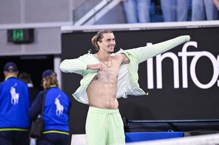 Sascha Alexander Zverev Bare chested Shirtless Naked Haber Amaçlı Stok Fotoğrafı Stok Görsel