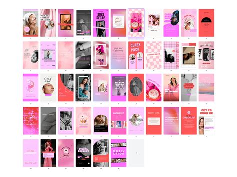 Canva Instagram Templates Hot Pink Design Easy To Edit Etsy