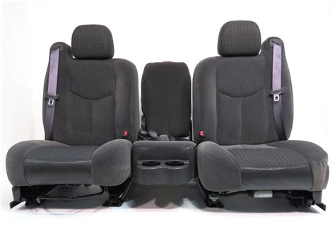 Chevy Gmc Truck Suv Dark Grey Cloth Front Seats 2000 2001 2002 2003