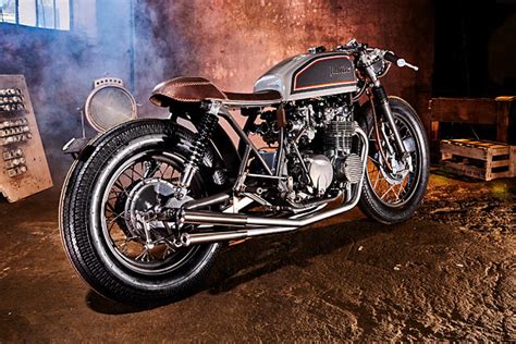 Four Pot Supershot A Classic Honda Cb550 Cafe Racer From Mellow