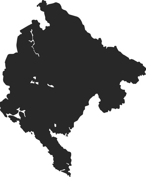 Country Map Montenegro 37798019 Png