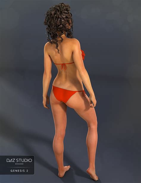 Frilly Triangle Bikini For Genesis 2 Female S Daz 3D