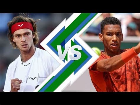 Andrey Rublev Vs Felix Auger Aliassime Boodles Challenge Youtube