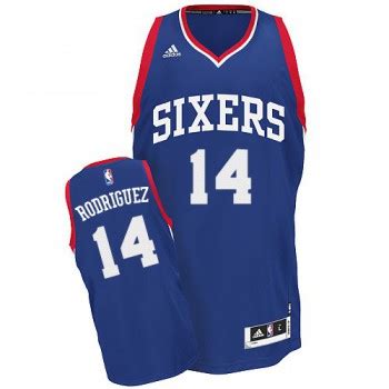 Mens Philadelphia 76ers Sergio Rodriguez Swingman Royal Blue Alternate Adidas Jersey