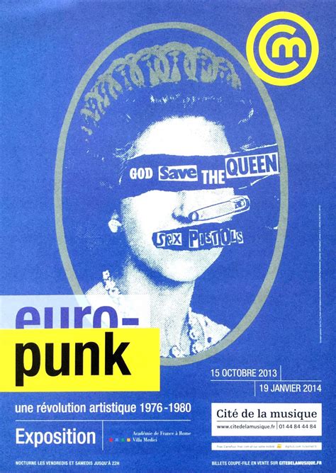Sex Pistols Euro Punk Paris Museum Exhibition Poster Jamie Reid Artwork