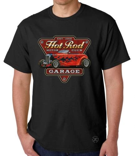 Hot Rod Garage T Shirt Back Alley Wear