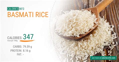 Basmati Rice Calories and Nutrition (100g)