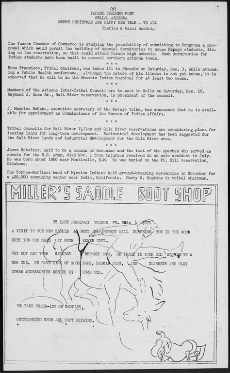 Papago Indian News 1960 12 01 Arizona Memory Project