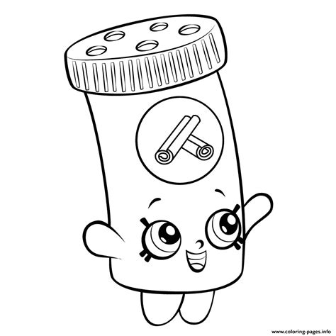 Shopkins Lippy Lips Coloring Pages At Free Printable
