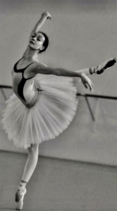 Breathtaking Black and White Ballerina Photo