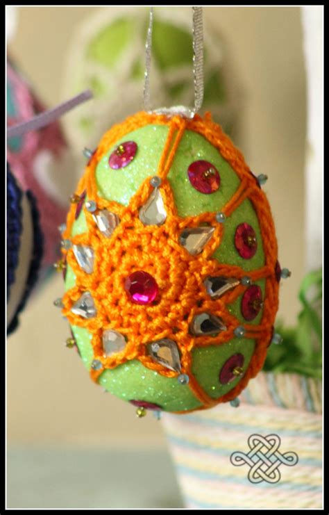 Elegant Easter Eggs Free Easy Pattern Celtic Knot Crochet