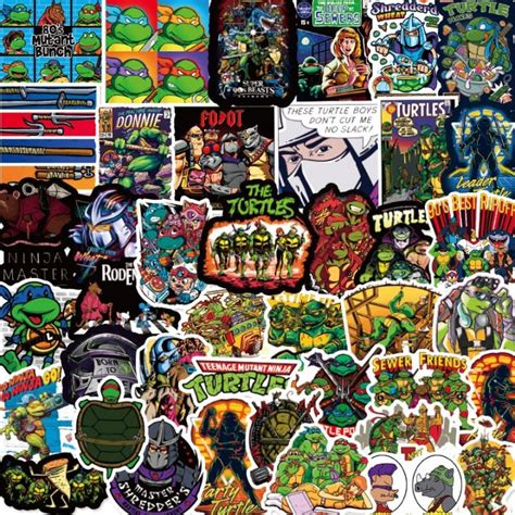 541 HOT Cartoon Stickers 100PC Cartoon Teenage Mutant Ninja Turtles Anime Graffiti Stickers
