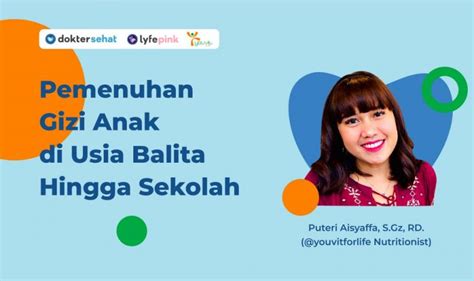pemenuhan gizi anak usia balita hingga sekolah