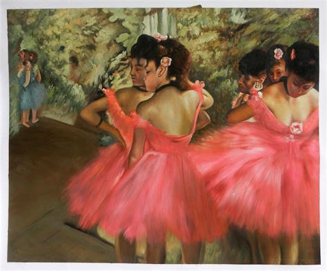 Dancers In Pink By Edgar Degas Ballet Painting Oil Painting On Canvas