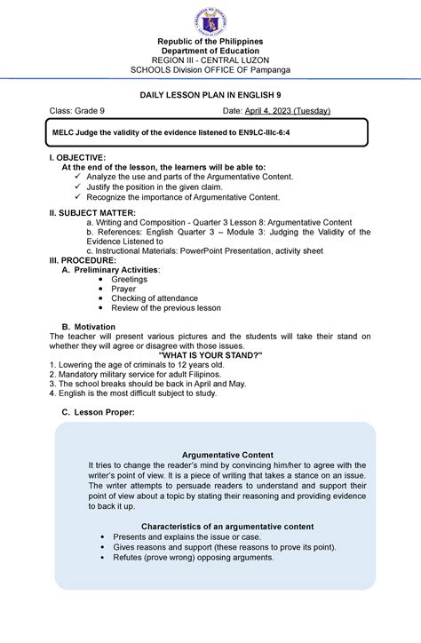 Judge the validity of the evidence listened to - Republic of the