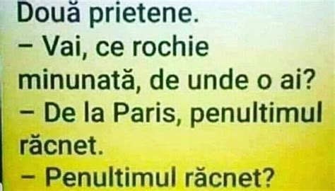 Bancul Zilei ”vai Ce Rochie Minunată De Unde O Ai”