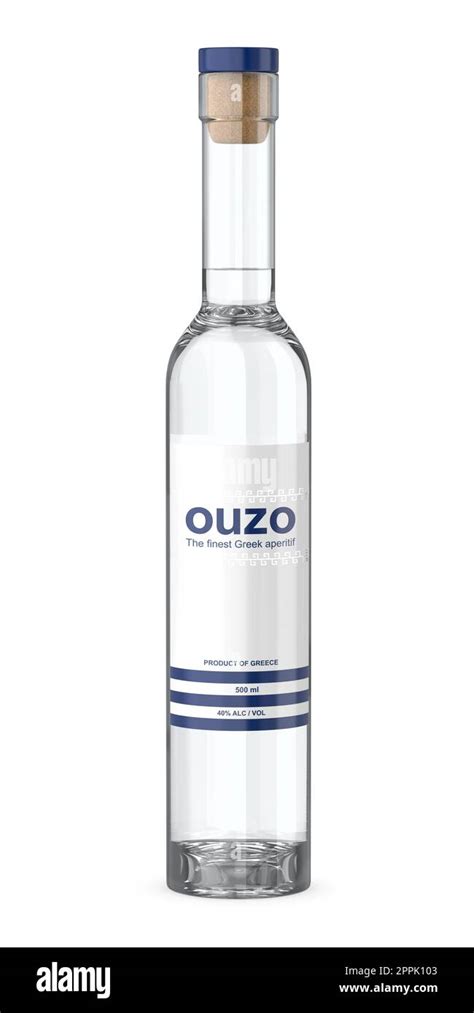 Bottle of the traditional greek drink Ouzo Stock Photo - Alamy