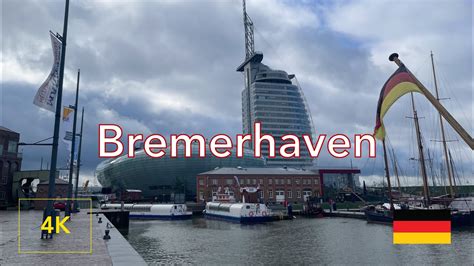 Bremerhaven Walking Tour 4k Port Ships And Submarine Germany Walk