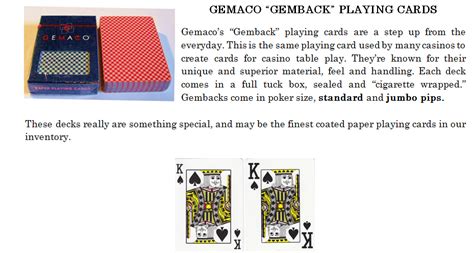 Gemaco Playing Cards