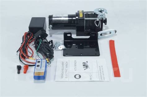 Лебедка электрическая 12V Electric Winch 3000lbs / 1361 кг с кевларом ...