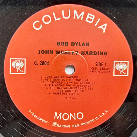 Bob Dylan John Wesley Harding Vinyl Shopcz