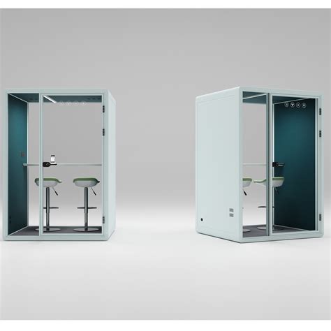 Indoor Office Telephone Pods Conference Mint Green Phone Booth Meeting