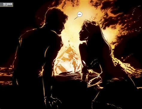 Wonderwoman And Batman Kiss