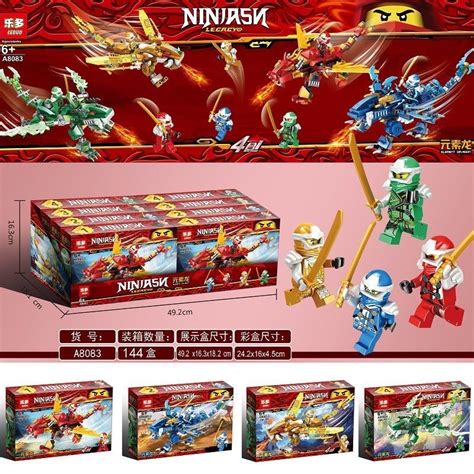 Đồ Chơi Lego Lắp Ráp Mô Hình Rồng Ninja Điện Tử Bằng Gỗ Giáo Dục Cho Bé
