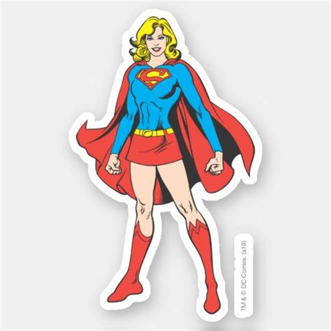 Supergirl Pose 5 Sticker Zazzle